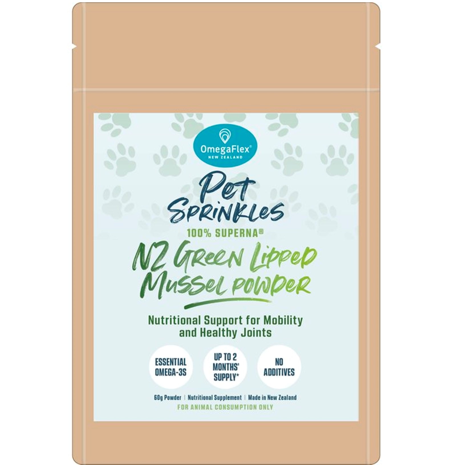 OmegaFlex - Pet Sprinkles GLM 120g