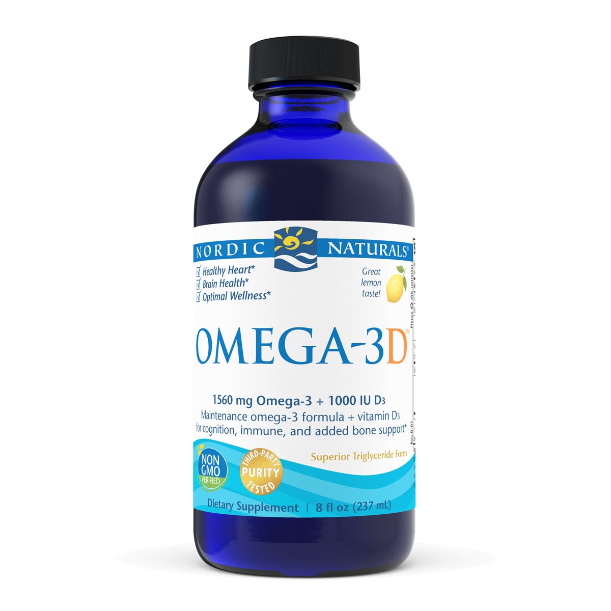 Nordic Naturals - Omega-3D Liquid - Lemon 237ml